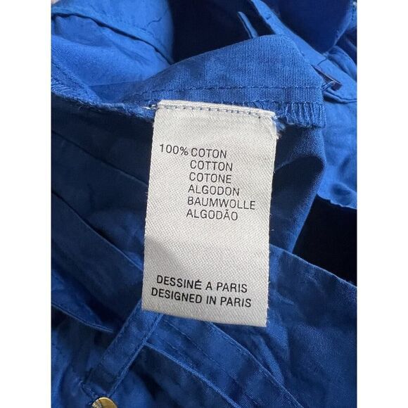 Anthropologie Antik Batik Ketty Belted Trousers Size Small Blue - Picture 12 of 12